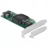 DeLOCK PCI Express x8 kortelė su 4 vidiniais SFF-8643 NVMe, žemo profilio
