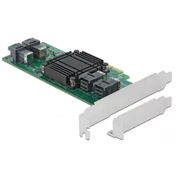 DeLOCK PCI Express x8 kortelė su 4 vidiniais SFF-8643 NVMe, žemo profilio