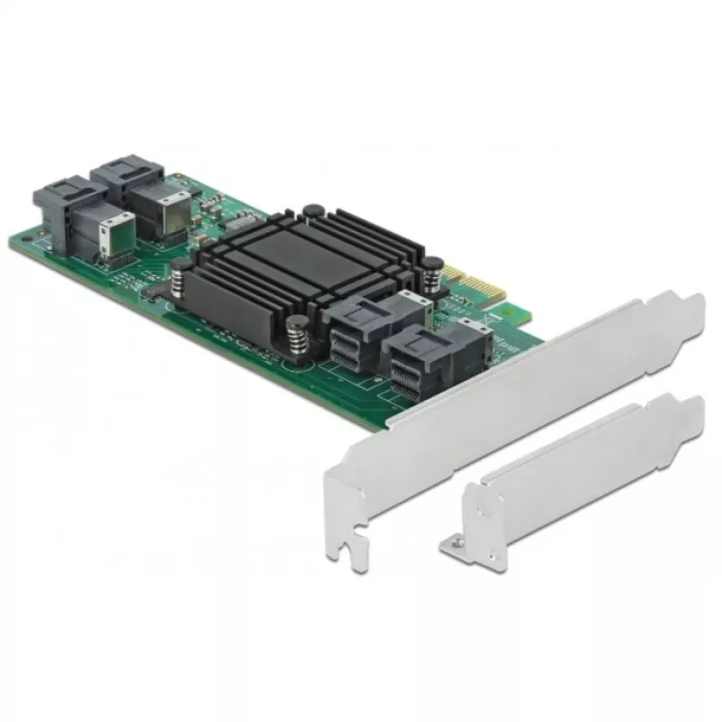 DeLOCK PCI Express x8 kortelė su 4 vidiniais SFF-8643 NVMe, žemo profilio