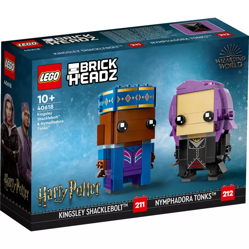 Lego Brickheadz Haris Poteris 40618 Kingsley Shacklebolt ir Nimfadora Tonks