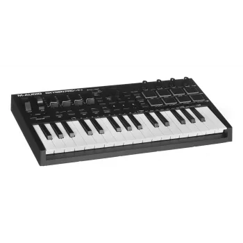 M-AUDIO Oxygen Pro Mini MIDI klaviatūra 32 klavišai USB juoda