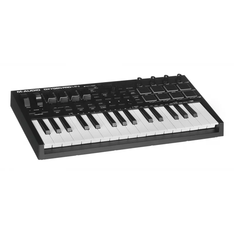 M-AUDIO Oxygen Pro Mini MIDI klaviatūra 32 klavišai USB juoda