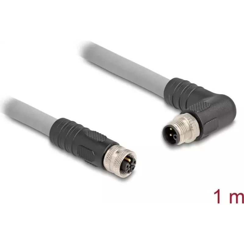 DeLOCK jutiklio / pavaros kabelis 1 m RST M12 Pilkas 80546