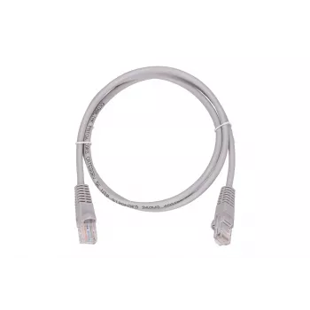 LAN komutacinis kabelis Extralink Cat5e UTP 1 m, RJ-45 į RJ-45, pilkas