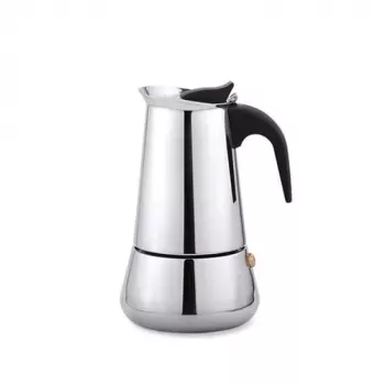 Moka pot Maestro MR-1660-9, kavos virimo aparatas ant viryklės 6 puodeliams, juodas