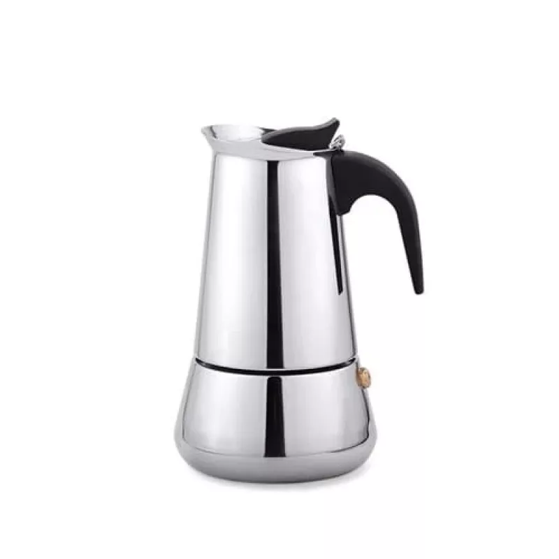 Moka pot Maestro MR-1660-9, kavos virimo aparatas ant viryklės 6 puodeliams, juodas