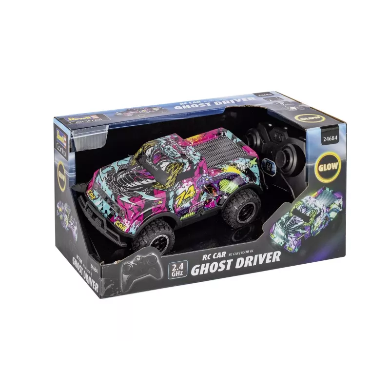 RC automobilis Ghost Driver - violetinė
