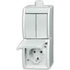 BUSCH JAEGER 2601/5/20EW-54-503 - CEE 7/3 - 2P+E - Balta - IP44 - 250 V - 16 A