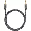Plus Audio Connection kabelis AUX 3,5mm stereo (juoda/sidabrinė, 2 metrai)
