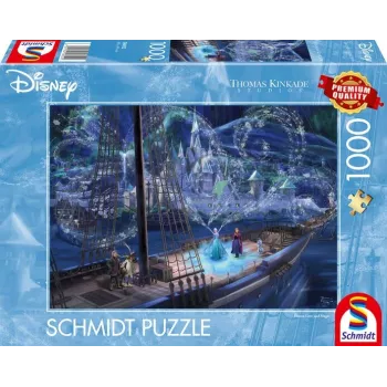 Thomas Kinkade Studios: Disney - Frozen Love and Magic, 1000 dalių dėlionė
