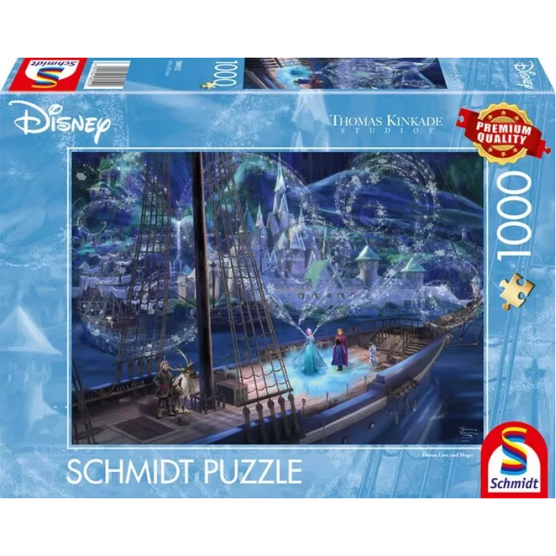 Thomas Kinkade Studios: Disney - Frozen Love and Magic, 1000 dalių dėlionė