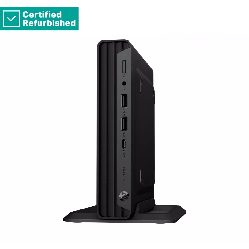 RENEW Sidabrinė HP Pro 400 G9 Mini - i5-14500T, 16GB, 512GB SSD, USB pelė, Win 11 Pro, 1 metai