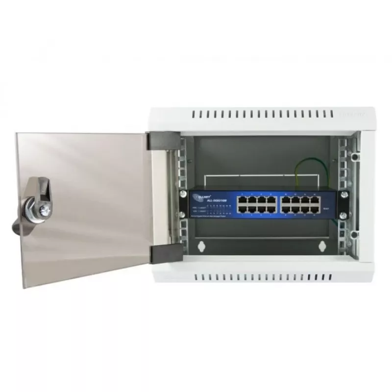 Valdomas komutatorius ALLNET 112534 L2 Gigabit Ethernet 16 prievadų 19U juodas