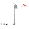 Maclean MC-504A S Reguliuojamas lubinis laikiklis 23-42 30kg