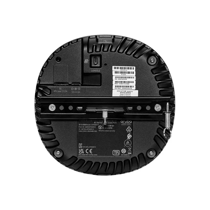 HPE - Aruba AP-615 (RW) - Campus - Prieigos taškas - 802.11a/b/g/n/ac/ax (Wi-Fi 6E) 2,4 GHz 5 GHz 6 GHz