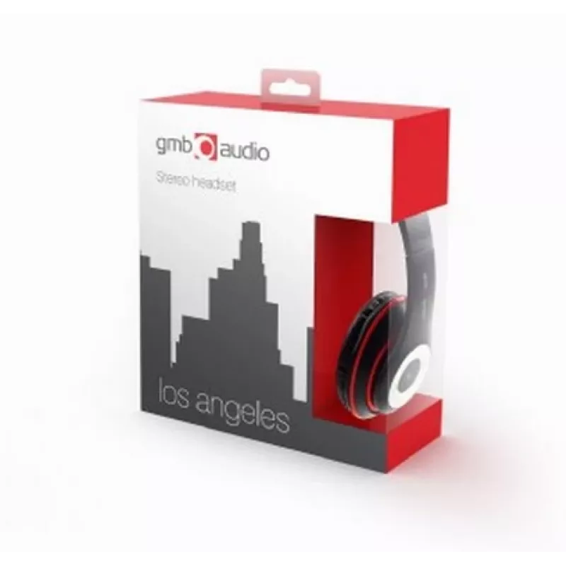 HEADSET LOS ANGELES Juoda/MHS-LAX-B GEMBIRD