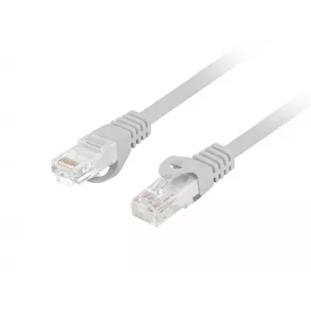 Tinklo kabelis LANBERG PCU6-10CU-1000-S Cat6 U/UTP RJ-45 tiesioginis 10 m Pilkas