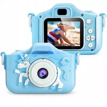 Extralink vaikų fotoaparatas H29 Single Blue, 1080P 30fps, 2.0 colių ekrano skaitmeninis fotoaparatas