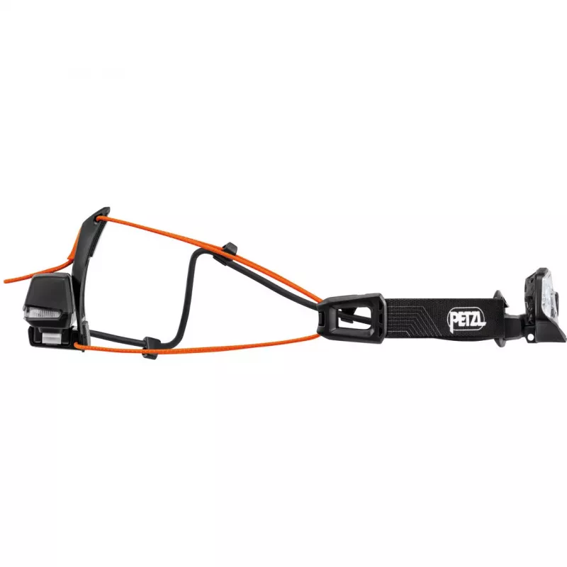 Galvos žibintuvėlis Petzl NAO RL juoda oranžinė LED 1500 lm USB