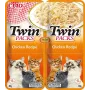 Kačių skanėstai INABA Twin Packs Chicken 2 x 40 g paketėliai, mėsingas užkandis be grūdų, 80 g iš viso