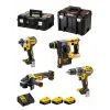 Įrankių rinkinys DeWalt DCK422P3T-QW belaidis komplektas 18V 5Ah (3 baterijos), gręžtuvas/suktuvas DCD796, rotorinis kūjis, 4 cm mediena, 1.3 cm plienas