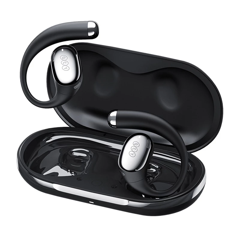 Belaidės ausinės QCY Crossky R70, Bluetooth 5.0, triukšmo slopinimas, modelis CT02 (juodos)