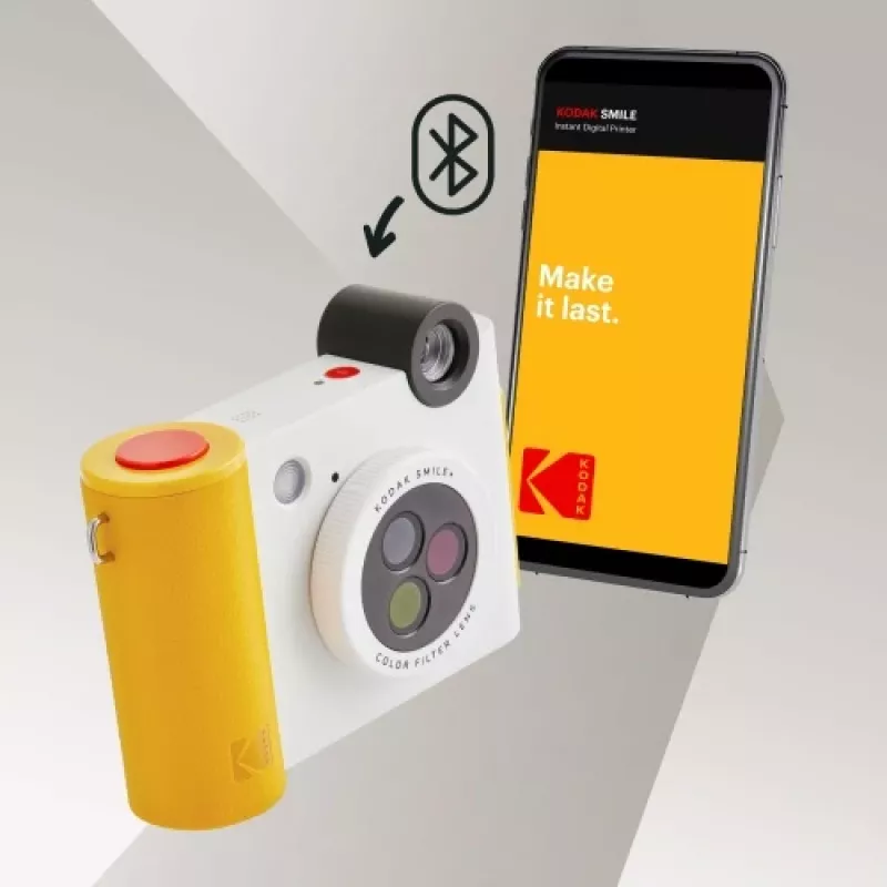 Kodak SMILE+ Momentinio spausdinimo kamera, 2x3'', Balta