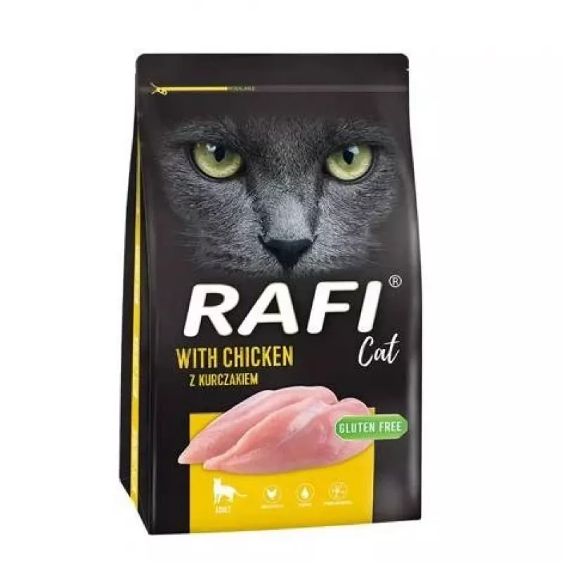 DOLINA NOTECI Rafi Cat su vištiena - sausas kačių ėdalas - 7 kg