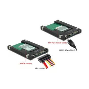 Vidinė SATA USB 2.0 adapteris DeLOCK 62853