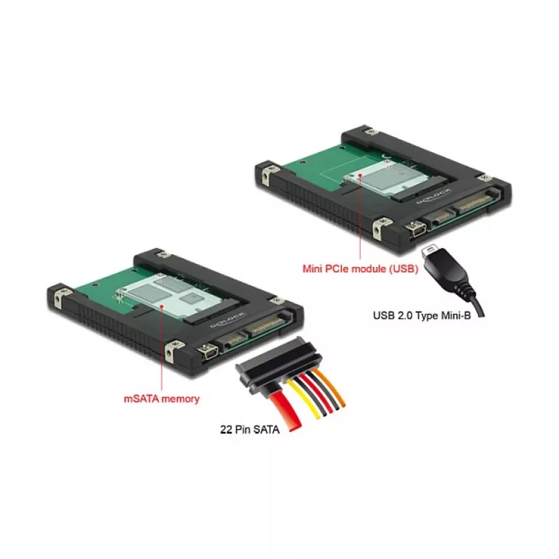 Vidinė SATA USB 2.0 adapteris DeLOCK 62853