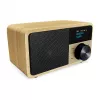 Stalinis radijo imtuvas Sangean DDR-7 Natural Wood FM AM Bluetooth, medinis korpusas, FM/AM derintuvas, Bluetooth garso srautas