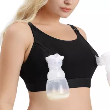 Momcozy YN08 HANDS-FREE Pumping Bra Juoda 2XL