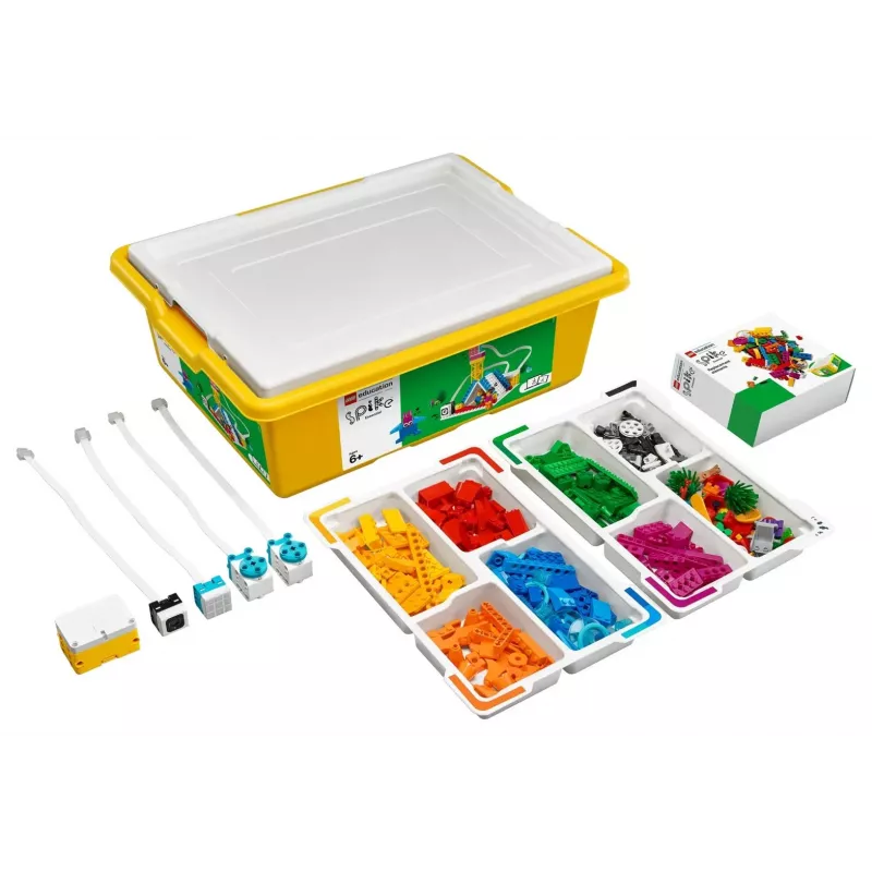 Edukacinis robotikos ir programavimo rinkinys LEGO Education Spike Essential Set A+ 45345 — 449 elementai, amžius 6+