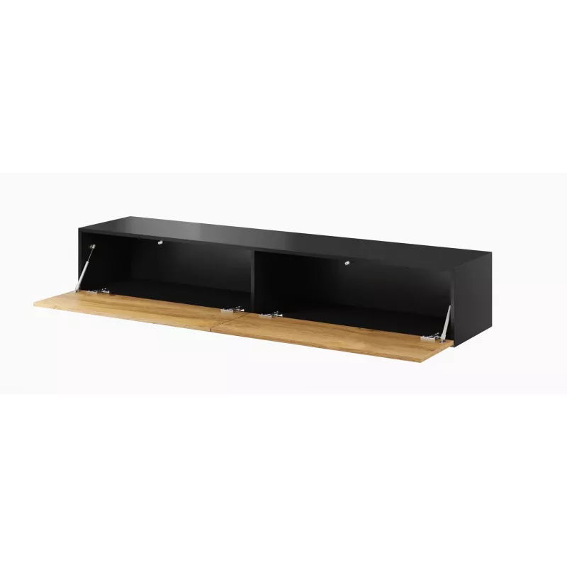 Cama TV Stand VIGO '180' 30/180/40 Juoda/wotan oak