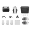 Quadcopter DJI Mini 3 Fly More Combo — 4 rotorių dronas, 12 MP 4K kamera, 10 000 m atstumas, 10,55 m/s maks. greitis, 2453 mAh baterija, 0,248 kg, pilka