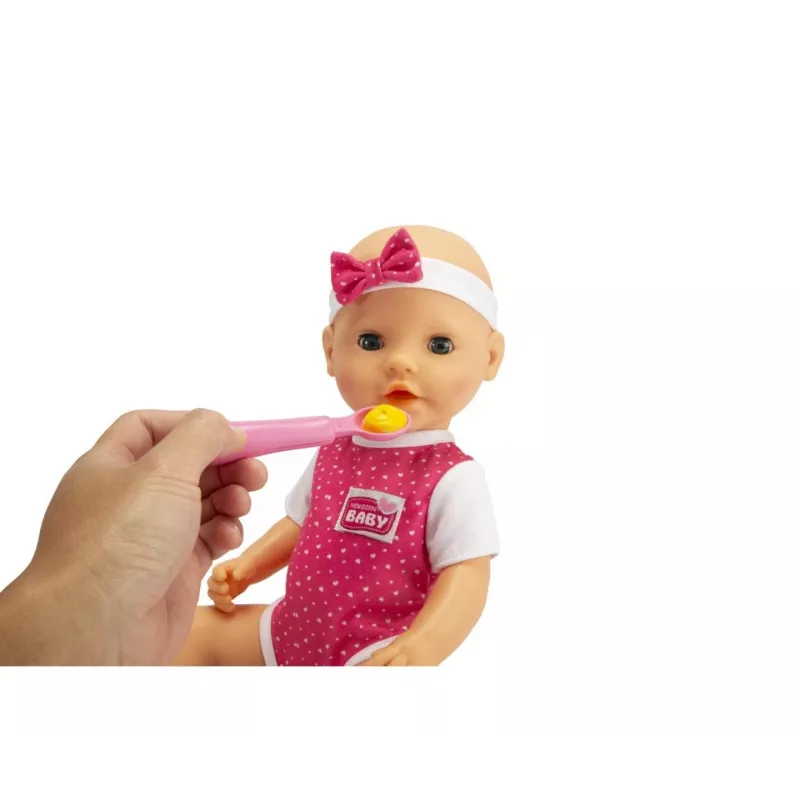 Lėlė SIMBA New Born Baby Hungry Baby 38 cm – tikroviška kūdikio lėlė, 38 cm