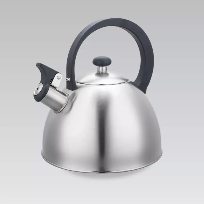 Virdulys Maestro MR1302 nerūdijančio plieno 2,5 l, tinkamas indukcijai, atverčiamas švilpukas, juoda rankena