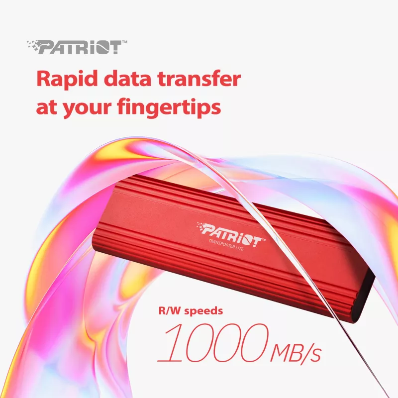 SSD diskas 4TB Transporter Lite 1000/1000 MB/s Type-C