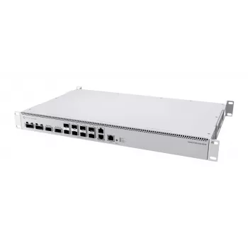 Tinklo komutatorius MikroTik CRS812-8DS-2DQ-2DDQ-RM — 8× 10G SFP+ stovo montavimo agregavimo komutatorius