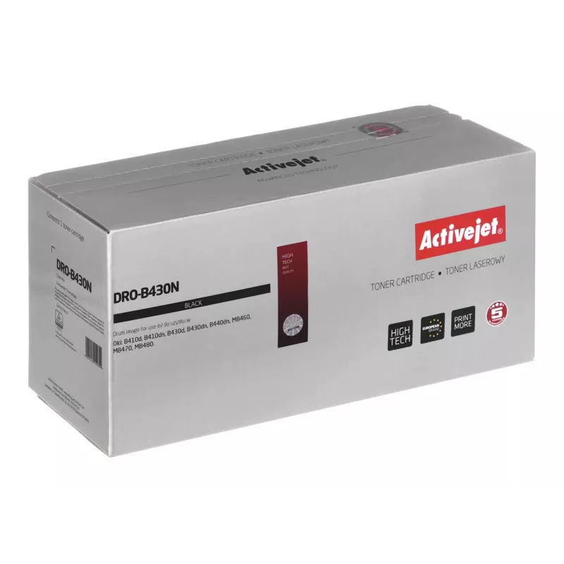 Activejet DRO-B430N būgnas (OKI 43979002 pakaitalas; Supreme; 25000 puslapių, juoda)