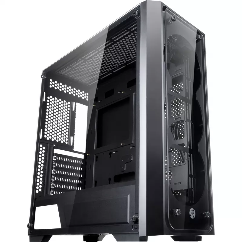 RAIJINTEK PONOS TG4 – stacionarus – PC – SPCC – juodas – ATX – EATX – EEB – mikro ATX – Mini-ATX – Žaidimams