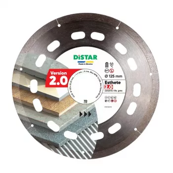 Deimantinis peilis Distar Esthete 2.0 125 mm, anga 22,23 mm