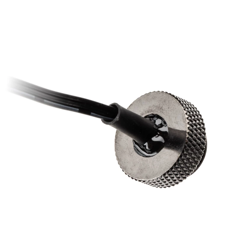 XSPC ARGB LED kamštis G1/4 5V 3 kontaktų, juodas/chromuotas