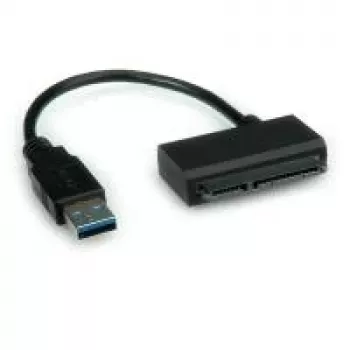 ROLINE USB 3.0 į SATA adapteris - Saugojimo valdiklis - 6,4 cm, 8,9 cm (2,5, 3,5) - SATA 6Gb/s - 600 MBps - USB 3.0 - Juoda (12.02.1043)