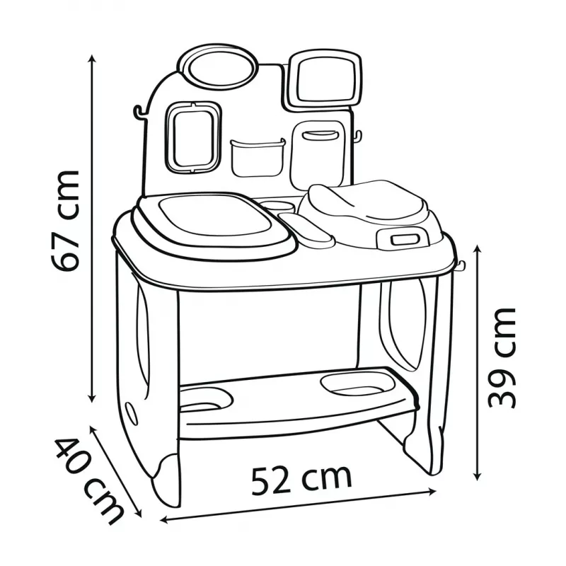 SMOBY Baby Care centras 240305 su priedais