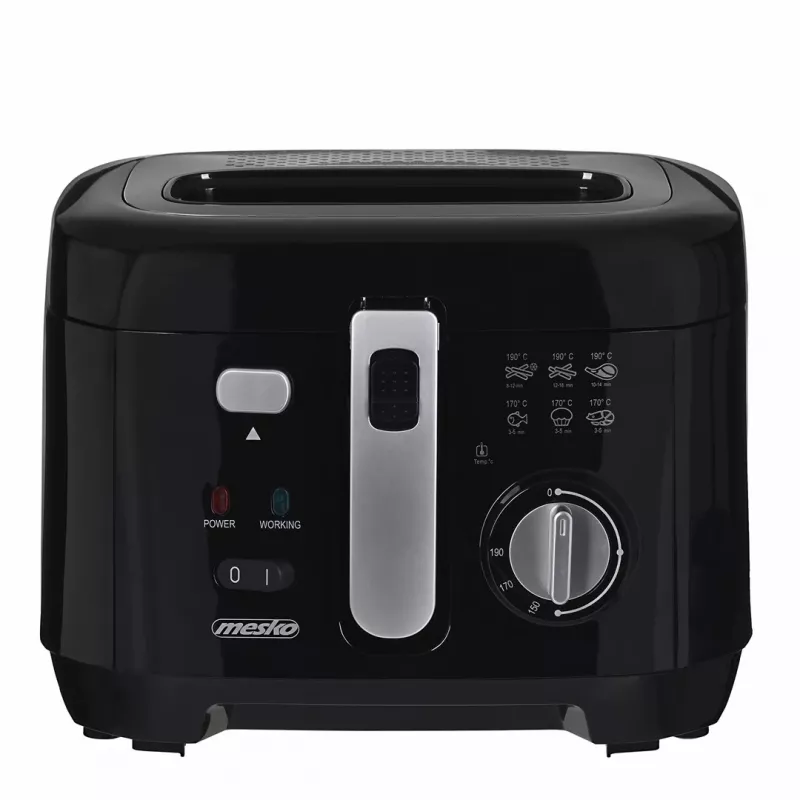 Grupinė gruzdintuvė Mesko Home MS 4908 Viena 2,5 L 1800 W Juoda Pilka