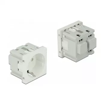 Maitinimo lizdas DELOCK 81320 CEE 7/3 3P+N+PE 250V 16A Baltas ABS 45×45×43 mm