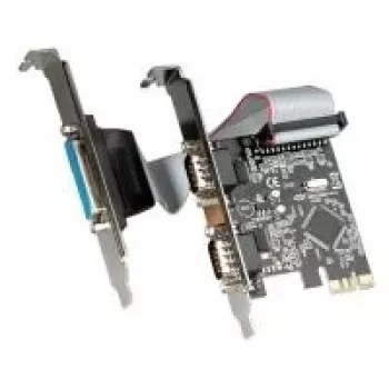 VERTĖ PCI-Express plokštė, 2x serijinis RS232, D-Sub 9, 1x lygiagretus EPP/ECP (15.99.2116)