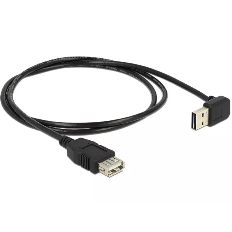 USB kabelis DeLOCK 1m USB 2.0-A į USB 2.0-A, juodas
