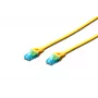 Patch Cord Digitus CAT 5e U/UTP DK-1512-050/Y 5 m geltonas